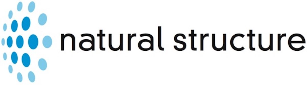 Natural Structure dotted circular logo mark