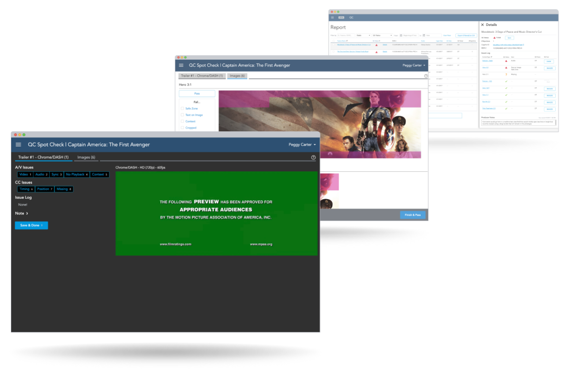 Disney MoviesAnywhere QC Screening Room dashboard thumbnail