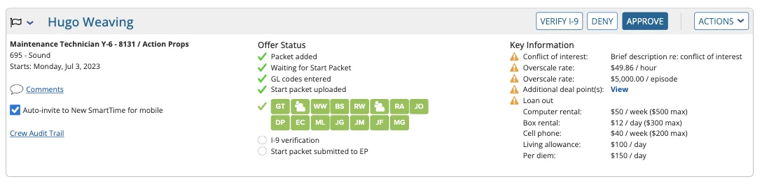Development and design notes for color-coded icons. They include offer status, including pending, completed, immediate action required, and warning, with a note about icon sizes and alignment.